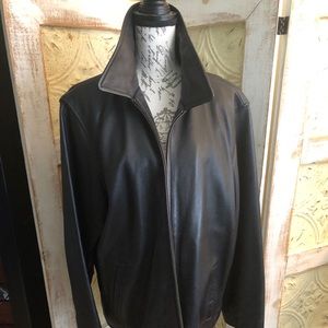 Eddie Bauer Woman’s XXL Brown Leather Jacket.